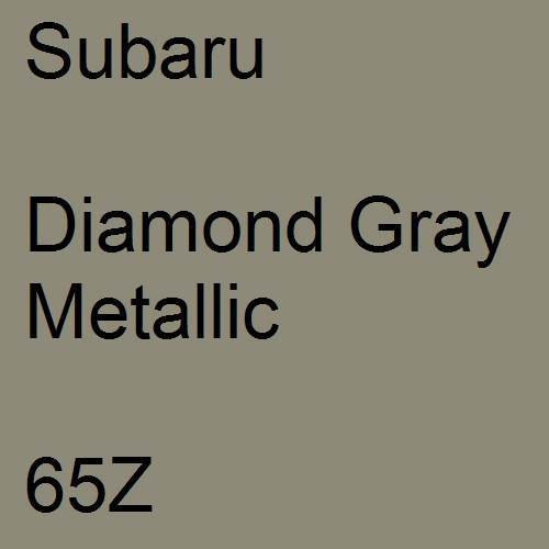 Subaru, Diamond Gray Metallic, 65Z.